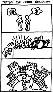 Cartoon about greedy developers