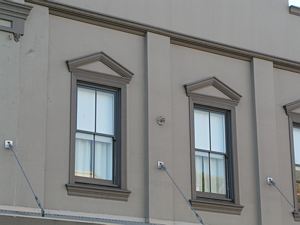 Tram rosette in Enmore Road, Newtown, Sydney