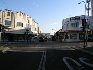 Marrickville Road - Illawarra Road - Rounded Tram Corner