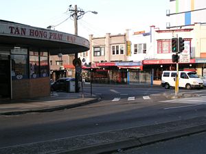 Rounded Corner for Trams at Victoria Road and Marrickville Road, Sydney