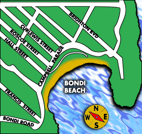 Maps of Bondi Beach