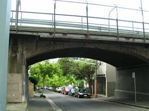 Cutler Footway - Tram Bridge over Barcom Avenue