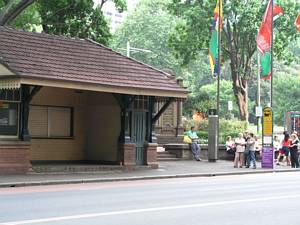 Tram Waiting Shed Elizabeth Street at Park Street - Bus Shelters Sydney