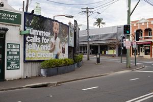 Rounded Corner for Trams at Ross Street and St Johns Road, Glebe, Sydney