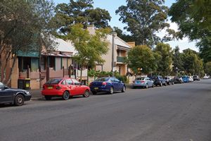 Mount Vernon Street in Forest Lodge - old Sydney tram route