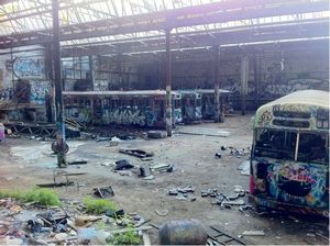 Rozelle Tramshed vandalised by ignorant thugs