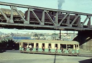 Train on Bridge in Glebe